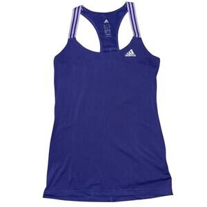 Adidas Purple Workout Halter Tank Top Size XS 4-6 women’s workout gym shirt